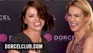 采访Dorcel两种漂亮的色情明星Adriana Chechik Cherry Kiss
