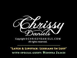 Chrissy daniels kendra james - latex lipstick - lesbian babes