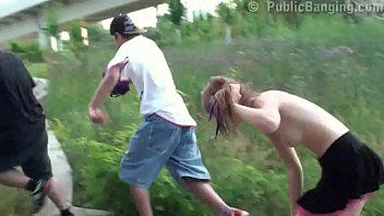 Hawt legal age teenager cutie in public swx 3some part 6